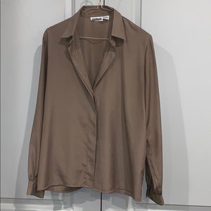 Country Suburbans Taupe Blouse